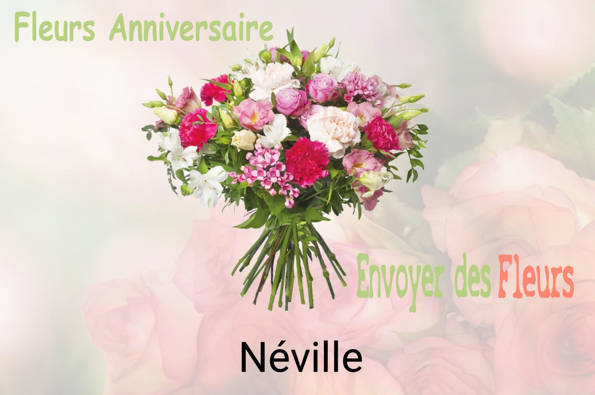 Bouquet de fleurs d’anniversaire livré à Néville