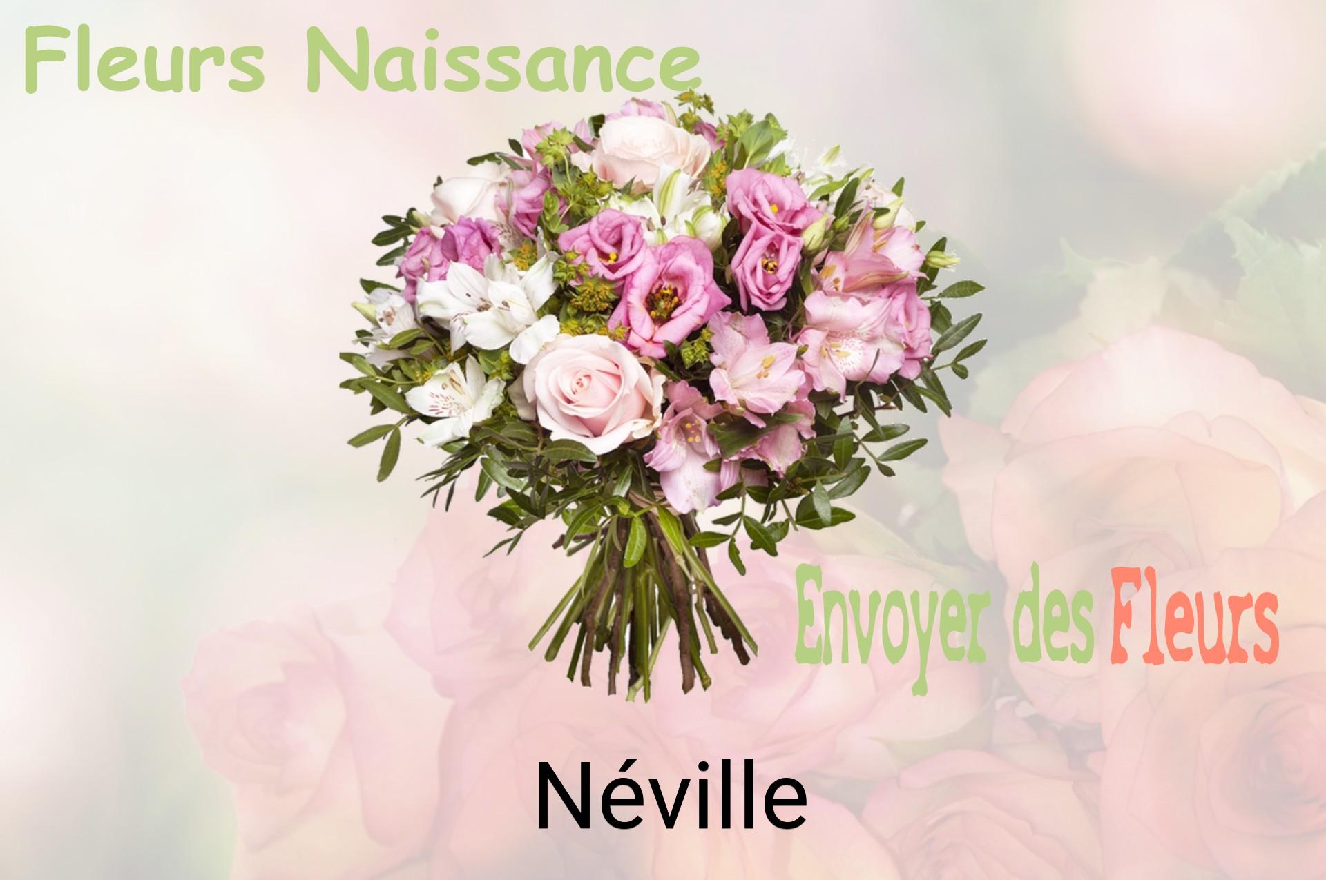 Bouquet de fleurs de naissance livré à Néville